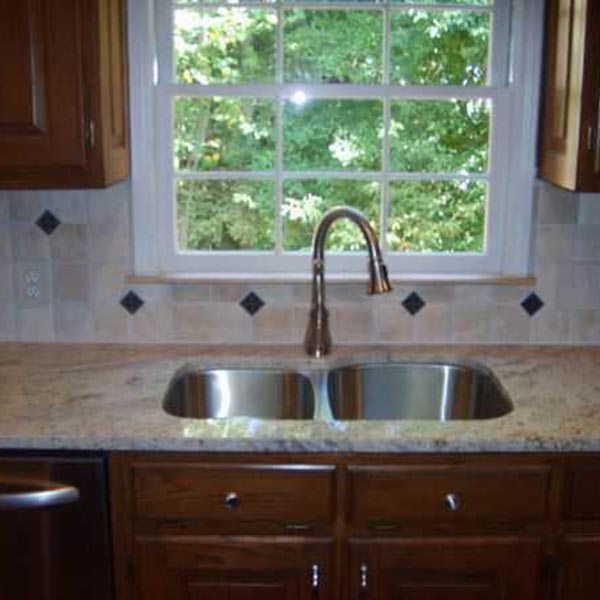 Kitchen sink and faucet installation from an Alpaharetta Ga bathroom remodel