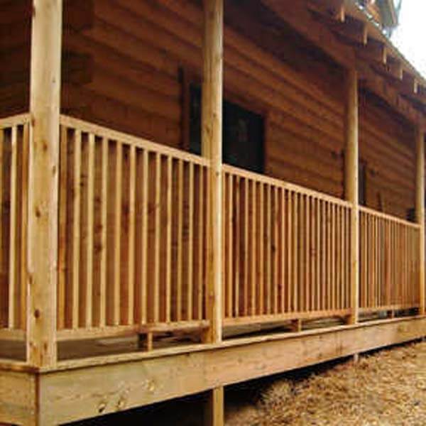 Cedar Deck Railing Installation Dahlonega GA