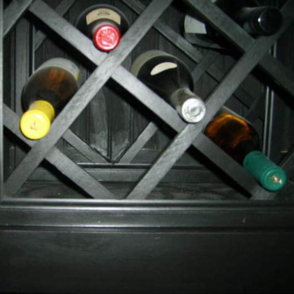 Built in wine rack from a kitchen remodel in Alpharetta GA