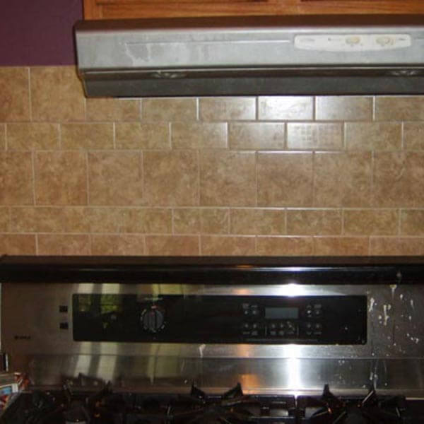 Kitchen tile backsplash from a Dahlonega GA kitchen remodeling project.