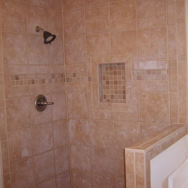 Tile shower enclosure installation in Dawsonville GA