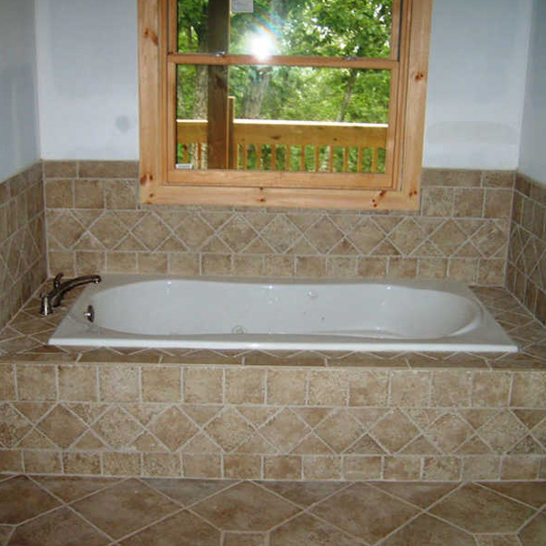 Installation of a tile tub enclosure in Dahlonega GA