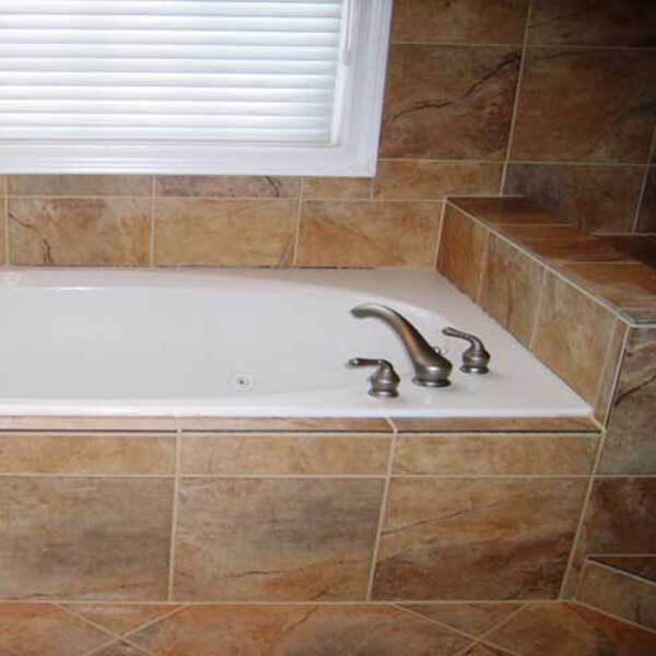 Tile tub enclosure installed in Cumming GA