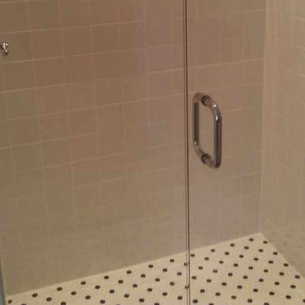 Retro bathroom remodel in Roswell GA